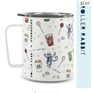 Starbucks x Roller Rabbit LIMITED EDITION HOLIDAY 12oz Stainless Steel Mug